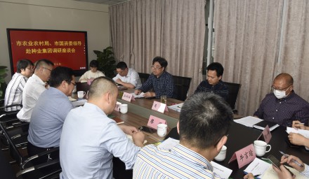 市农业农村局、市国资委主要领导 到新宝GG集团调研指导